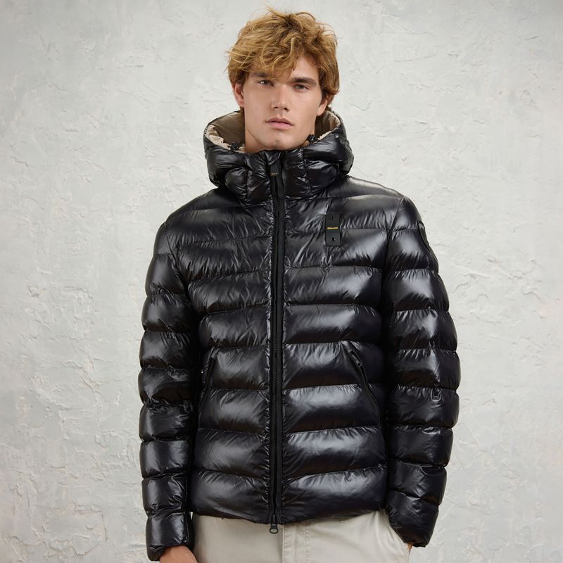Мъжко яке Blauer USA Adams black inside beige 2