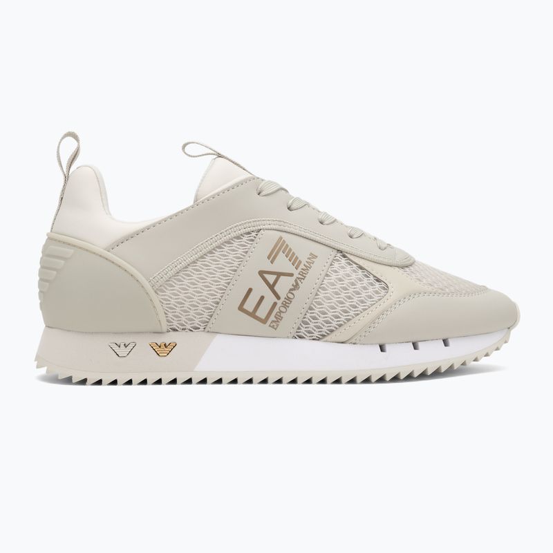 EA7 Emporio Armani Black & White Laces silver birch/gold обувки 2