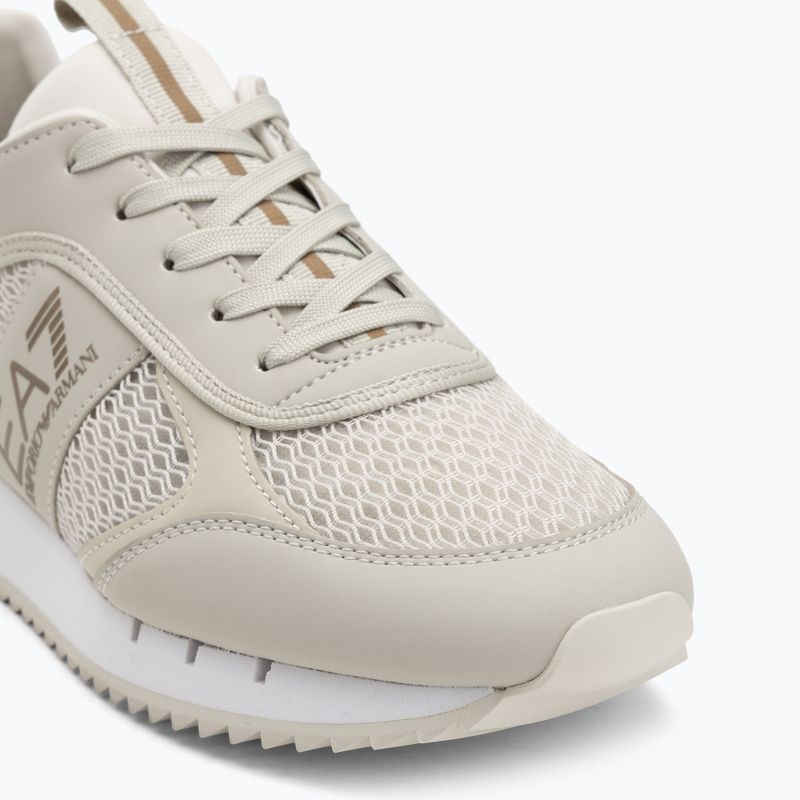 EA7 Emporio Armani Black & White Laces silver birch/gold обувки 7