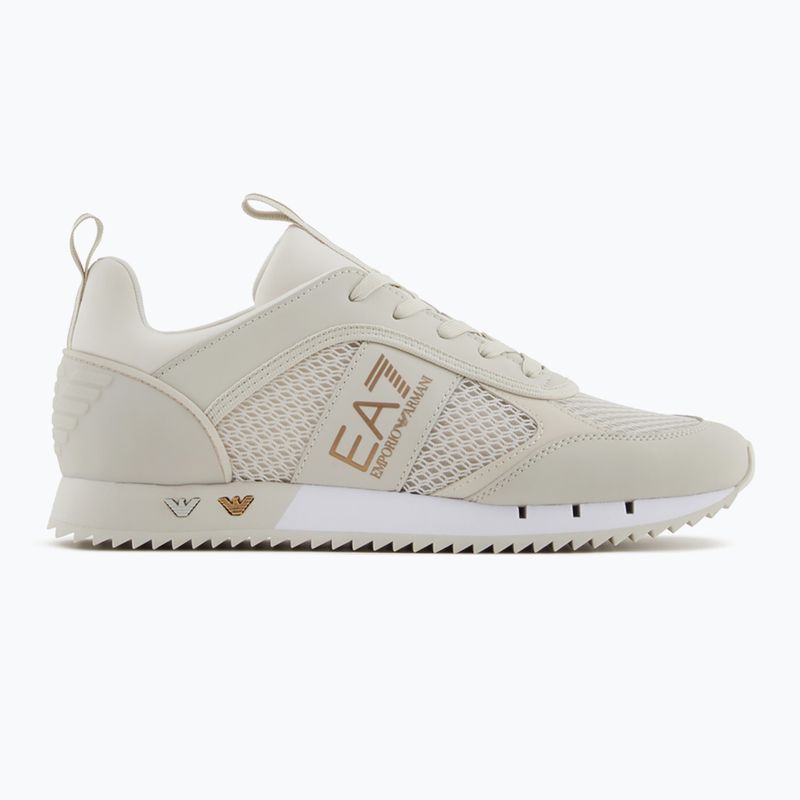 EA7 Emporio Armani Black & White Laces silver birch/gold обувки