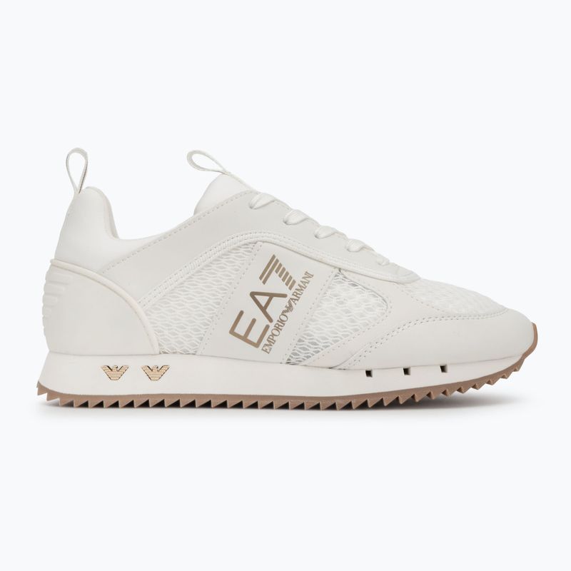 EA7 Emporio Armani Black & White Laces triple off wht/gold обувки 2