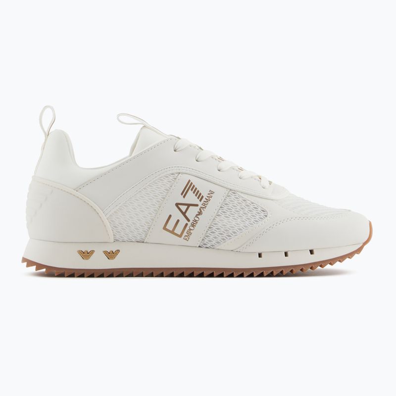 EA7 Emporio Armani Black & White Laces triple off wht/gold обувки 8