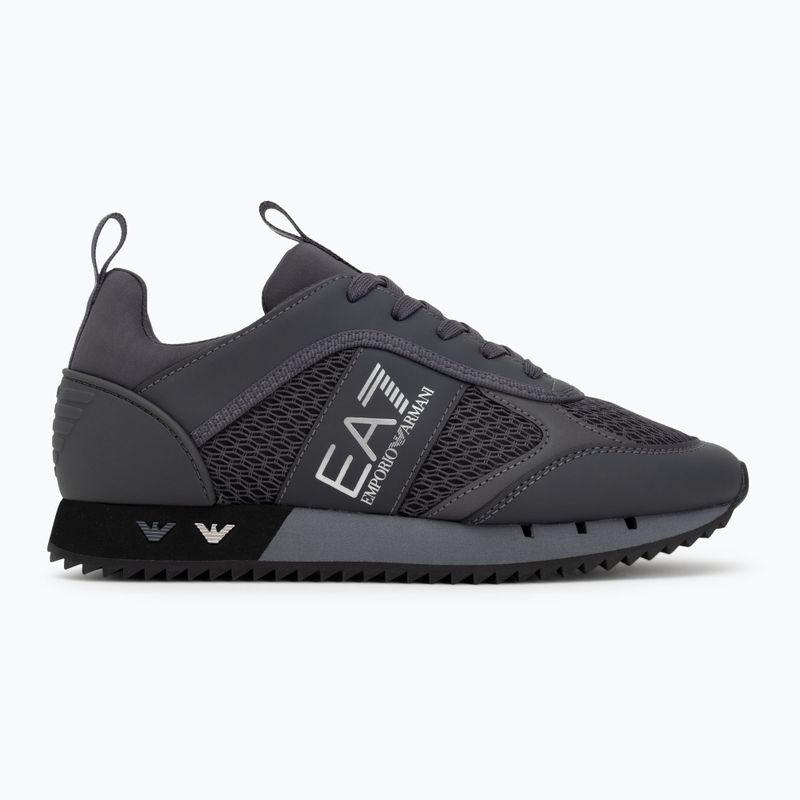 EA7 Emporio Armani Black & White Laces asphalt grey/silv.g7 обувки 2
