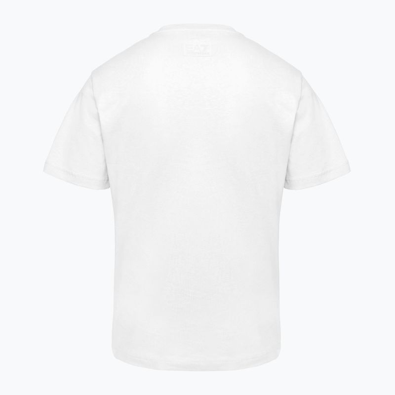 Мъжка тениска EA7 Emporio Armani Logo Series бяла 2