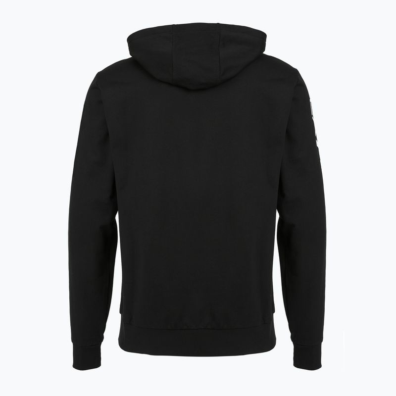 Мъжки суитшърт Emporio Armani EA7 Train Logo Series Extended Logo Hoodie black / white 2