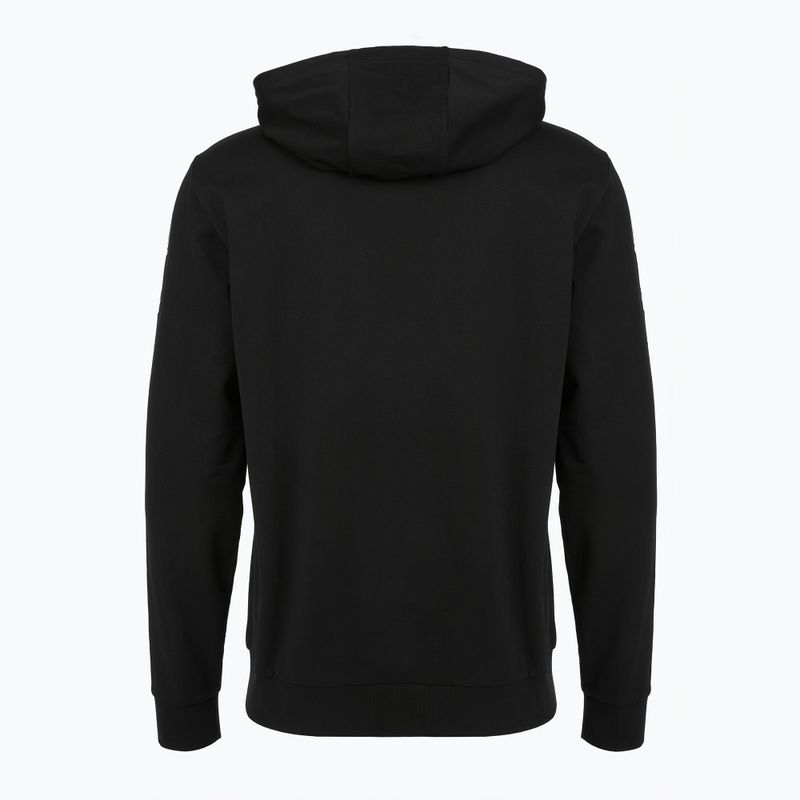 Мъжки суитшърт Emporio Armani EA7 Train Logo Series Extended Logo Hoodie black / gold 2