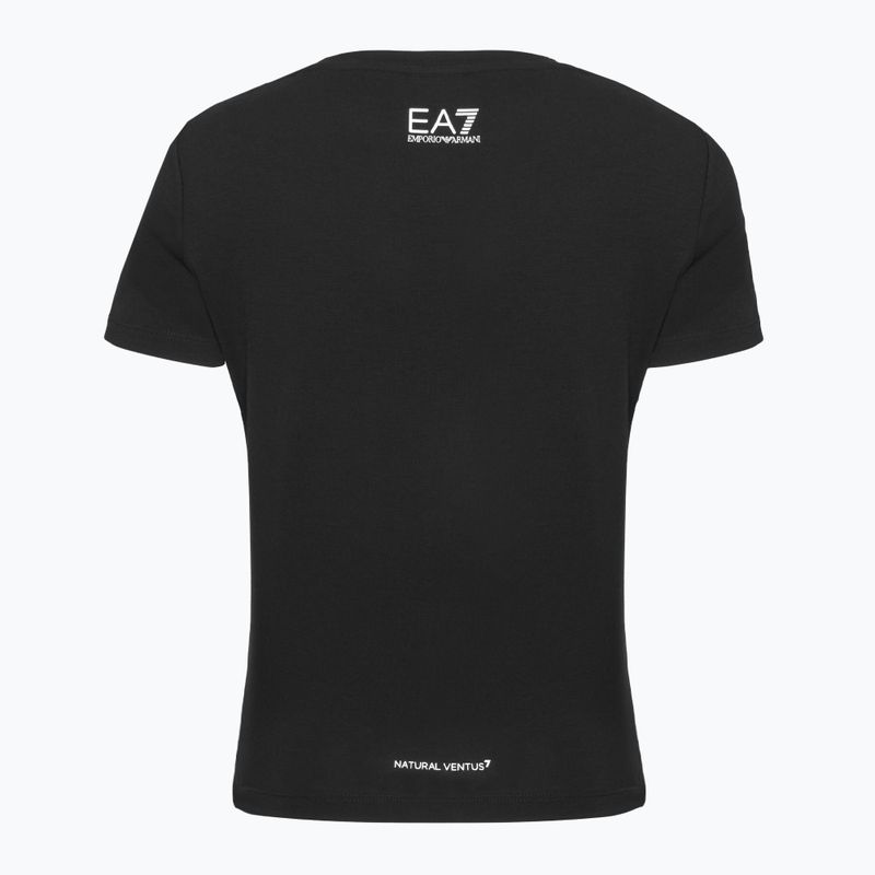 Дамска тениска EA7 Emporio Armani Natural Ventus 7 черна 2