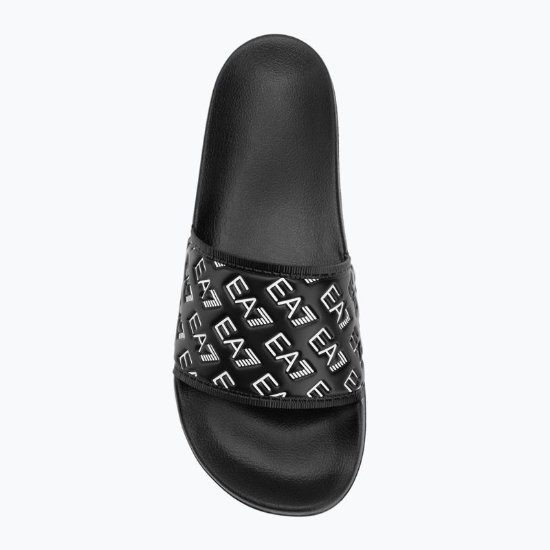 EA7 Emporio Armani Water Sports All Over джапанки изцяло черни / бели 5