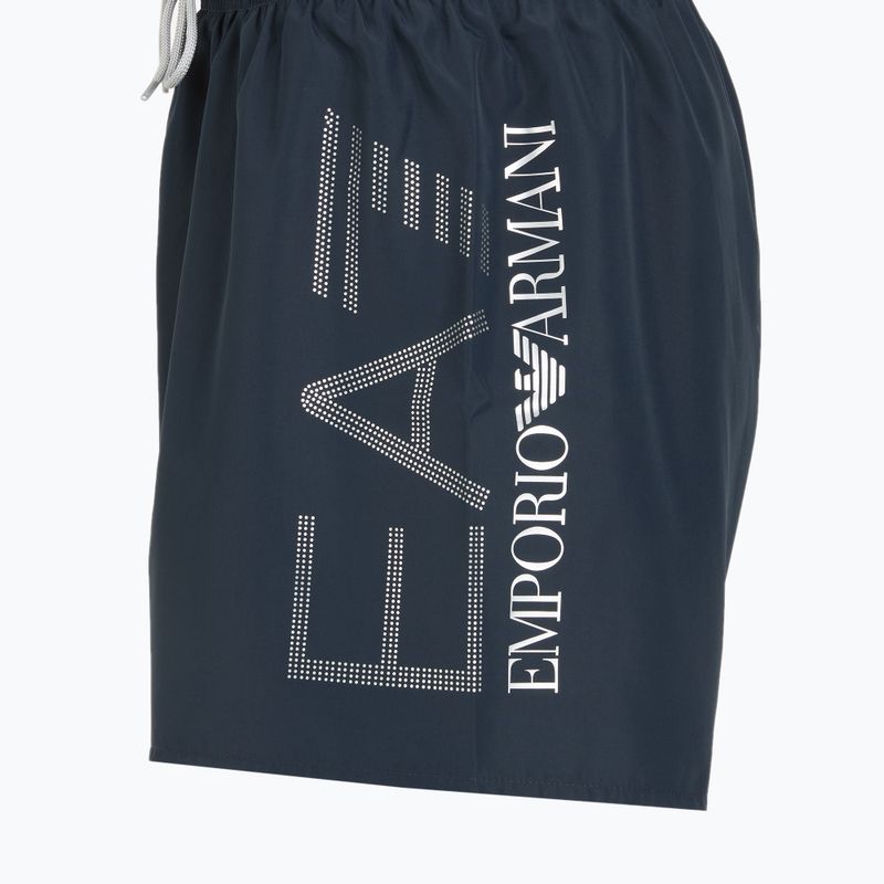 Мъжки EA7 Emporio Armani Къси панталони за плуване с голямо лого armani blue / silver 3