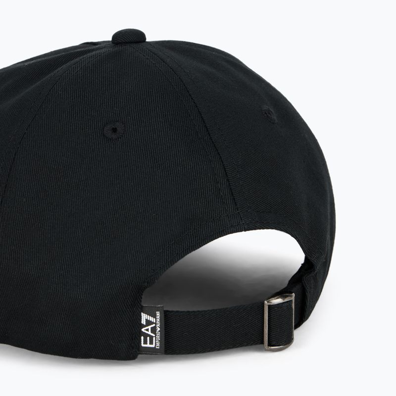 EA7 Emporio Armani Лого на влака Серия бродирана бейзболна шапка черна 4