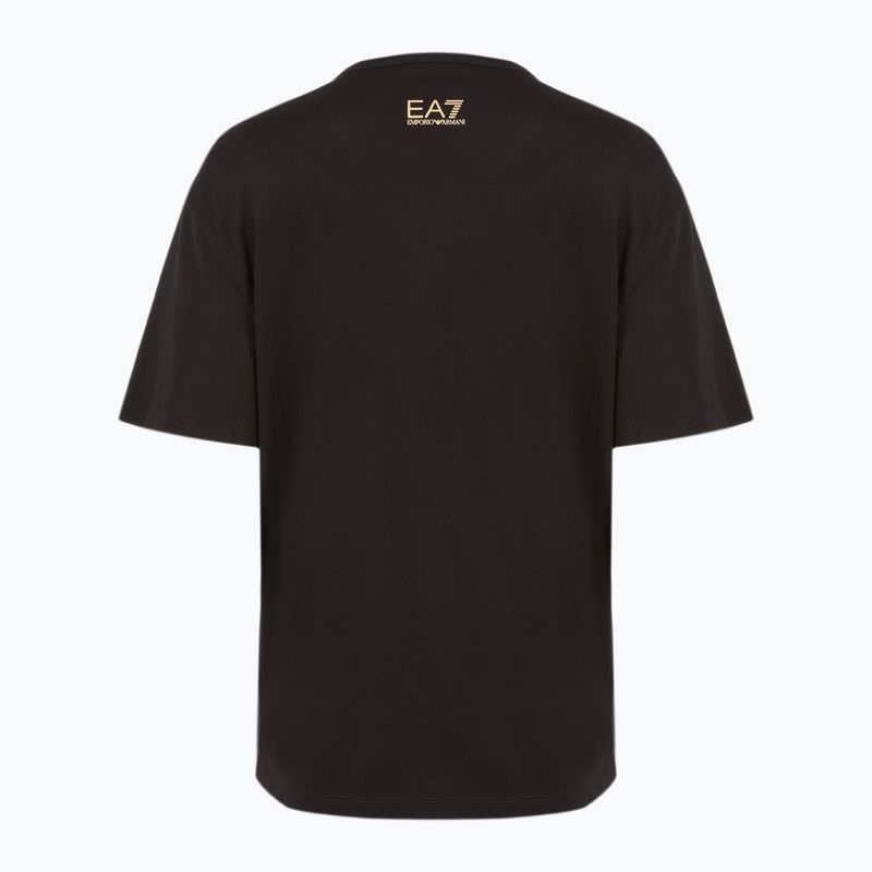 Дамска тениска EA7 Emporio Armani Train Visibility black/gold 2
