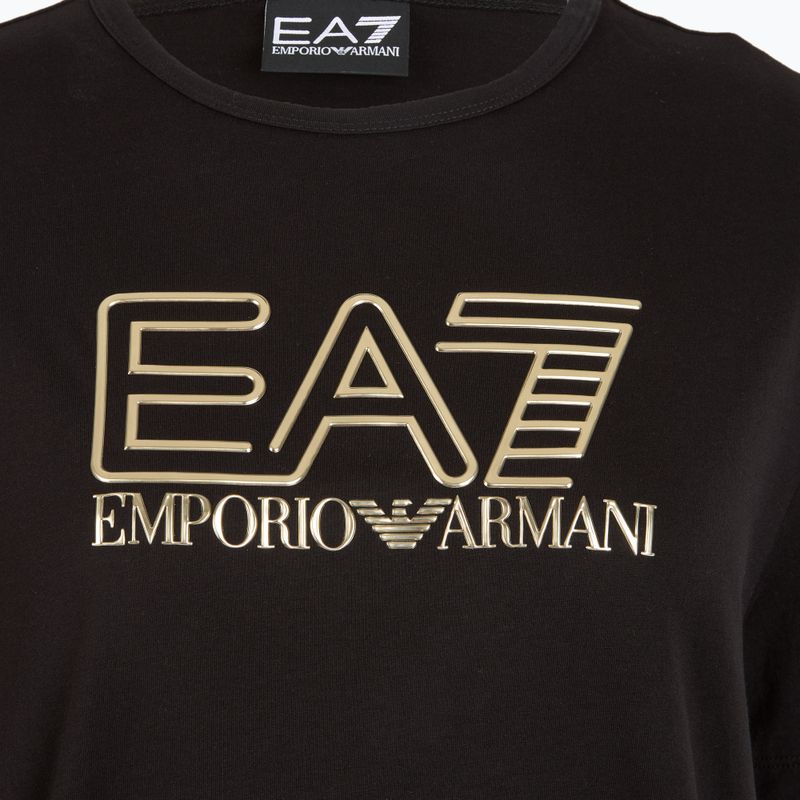 Дамска тениска EA7 Emporio Armani Train Visibility black/gold 3