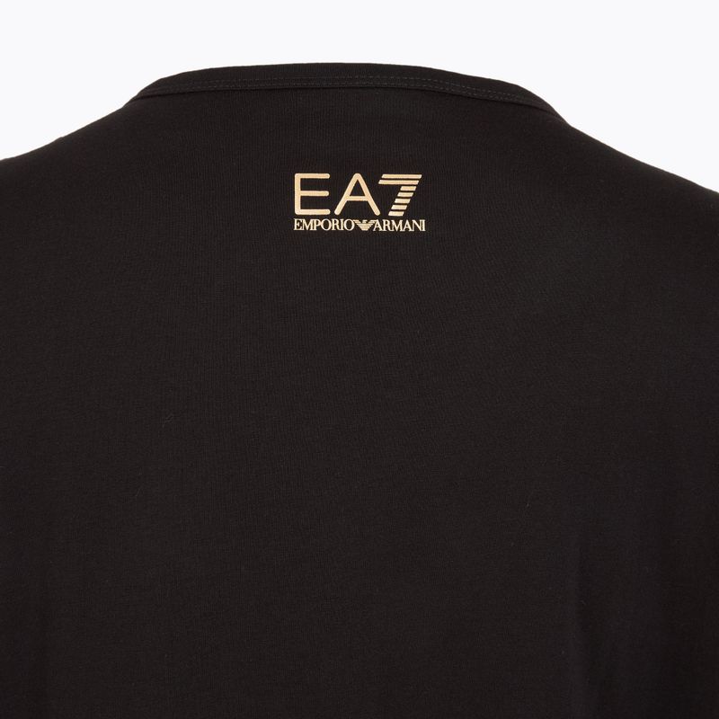 Дамска тениска EA7 Emporio Armani Train Visibility black/gold 4