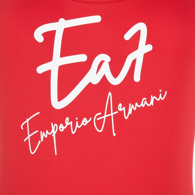 Дамски бански от една част EA7 Emporio Armani Maxi Logo One Piece racing red 3