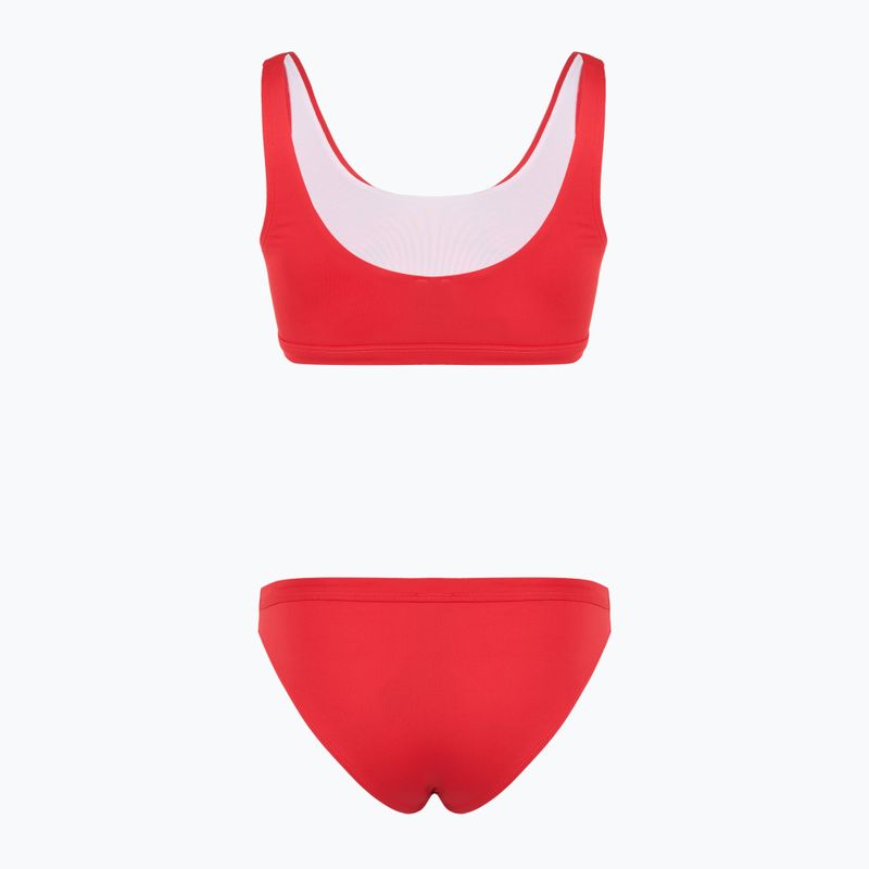 Дамски бански костюм от две части EA7 Emporio Armani Maxi Logo Bikini Top racing red 2