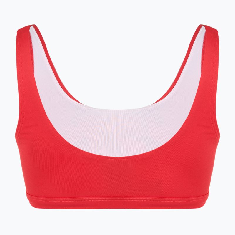 Дамски бански костюм от две части EA7 Emporio Armani Maxi Logo Bikini Top racing red 4