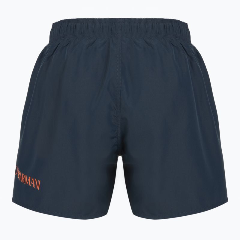 Мъжки бански EA7 Emporio Armani Extended Logo Boxer armani blue / tangerine tango 2