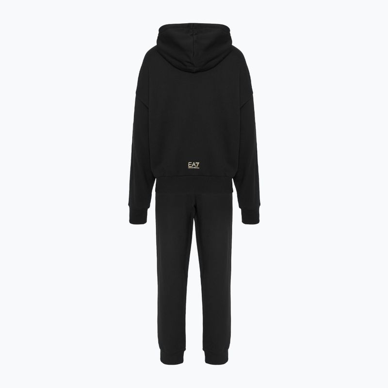 Дамски анцуг EA7 Emporio Armani Train Visibility HO CH FZ black/gold 2
