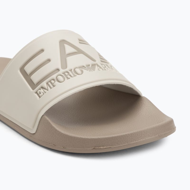 EA7 Emporio Armani Водни спортове Видимост джапанки калдъръм / сребриста бреза 7