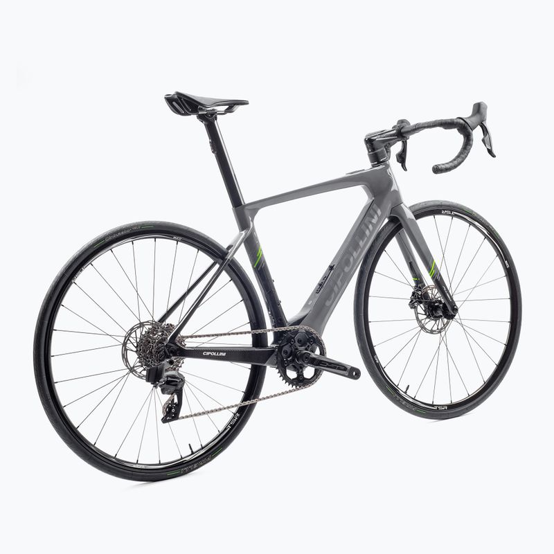 Електрически шосеен велосипед Cipollini FLUSSO DISC BRAKE SRAM RIVAL AXS greynardo карбон лъскав 3