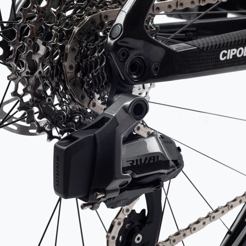 Електрически шосеен велосипед Cipollini FLUSSO DISC BRAKE SRAM RIVAL AXS greynardo карбон лъскав 16