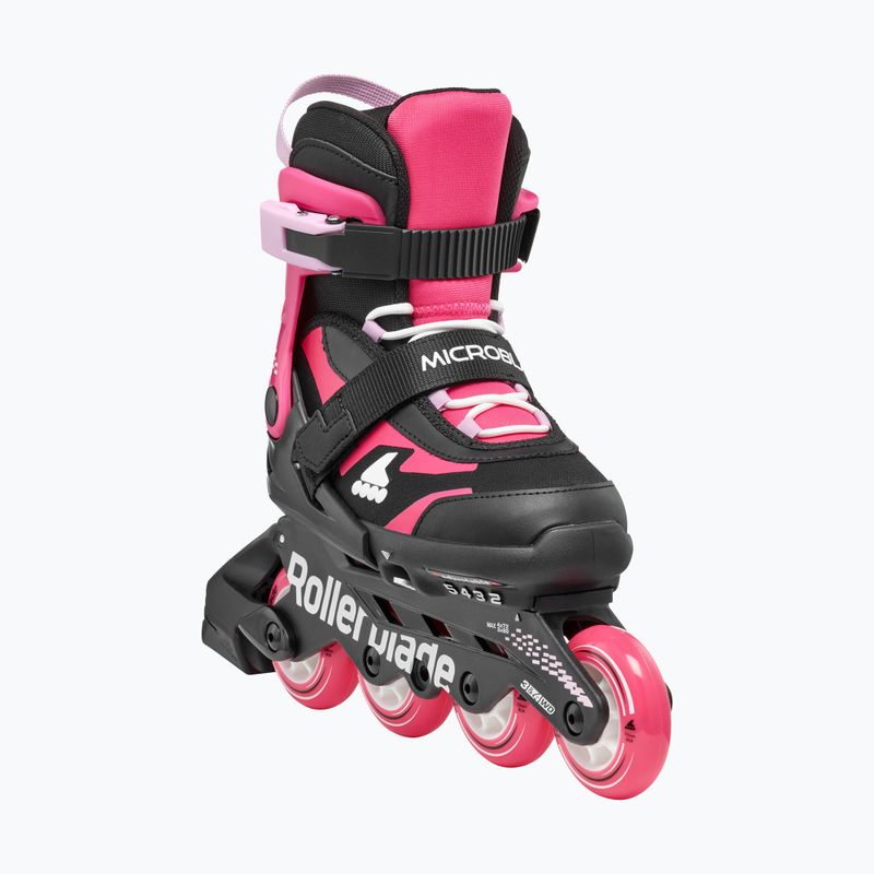 Детски ролери с протектори Rollerblade Microblade Combo Jr black/pink 2