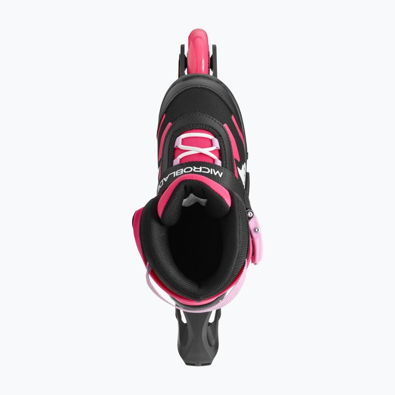 Детски ролери с протектори Rollerblade Microblade Combo Jr black/pink 5