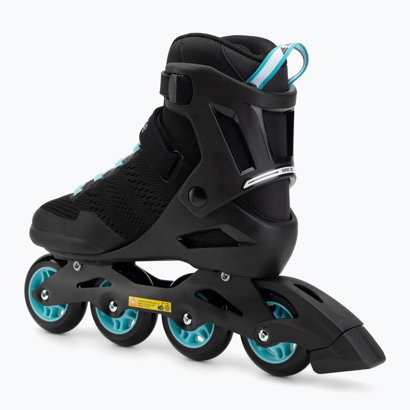 Дамски ролери Rollerblade Sirio 80 W black/teal blue 3
