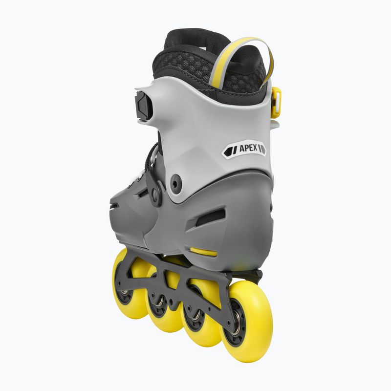 Детски ролкови кънки Rollerblade Apex Jr, въглен/жълт 5