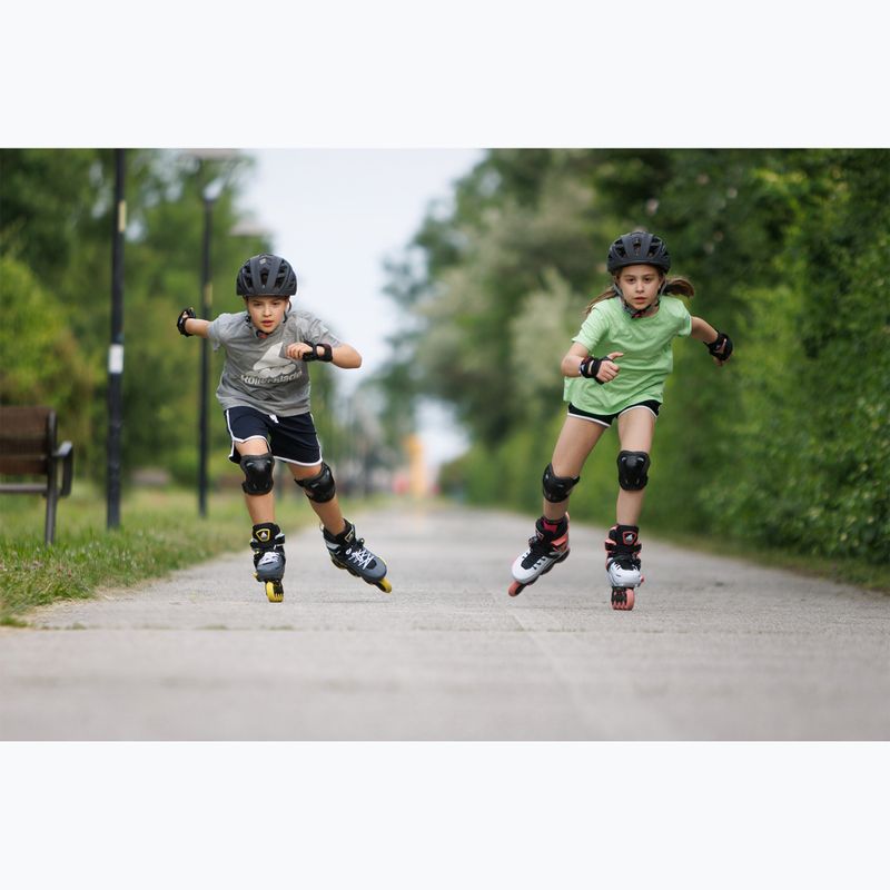 Детски ролкови кънки Rollerblade Apex Jr, въглен/жълт 12