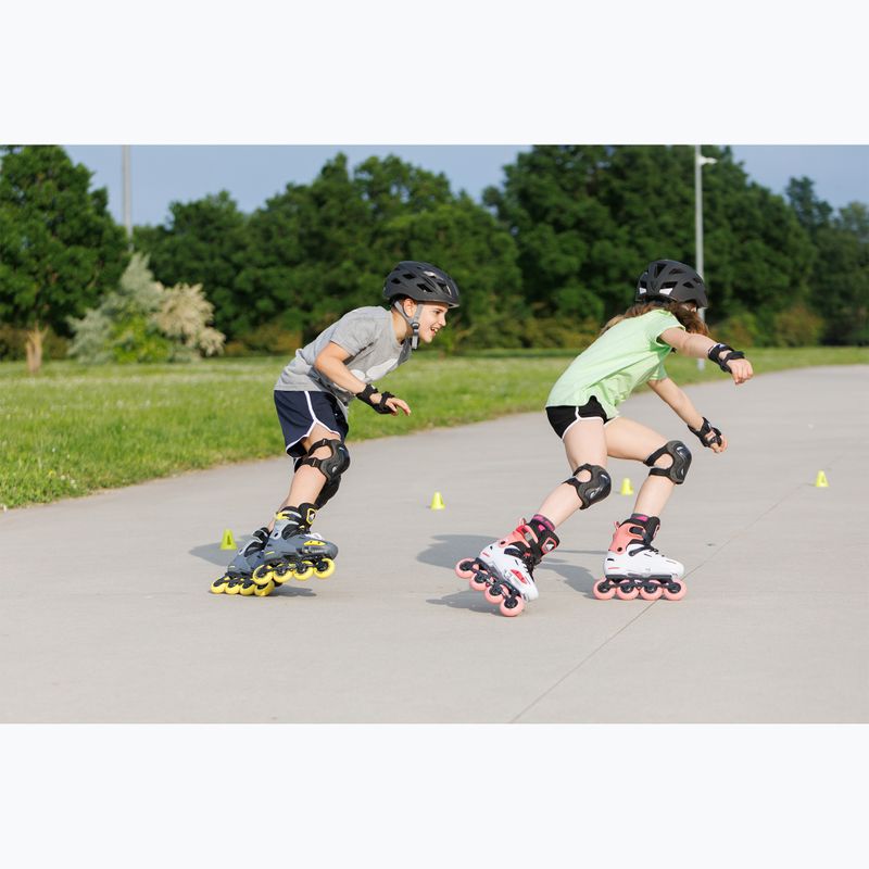 Детски ролкови кънки Rollerblade Apex Jr, въглен/жълт 13
