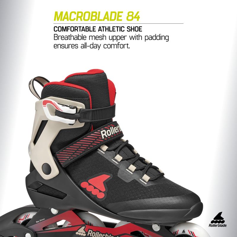 Мъжки ролери Rollerblade Macroblade 84 black/sand/red 7
