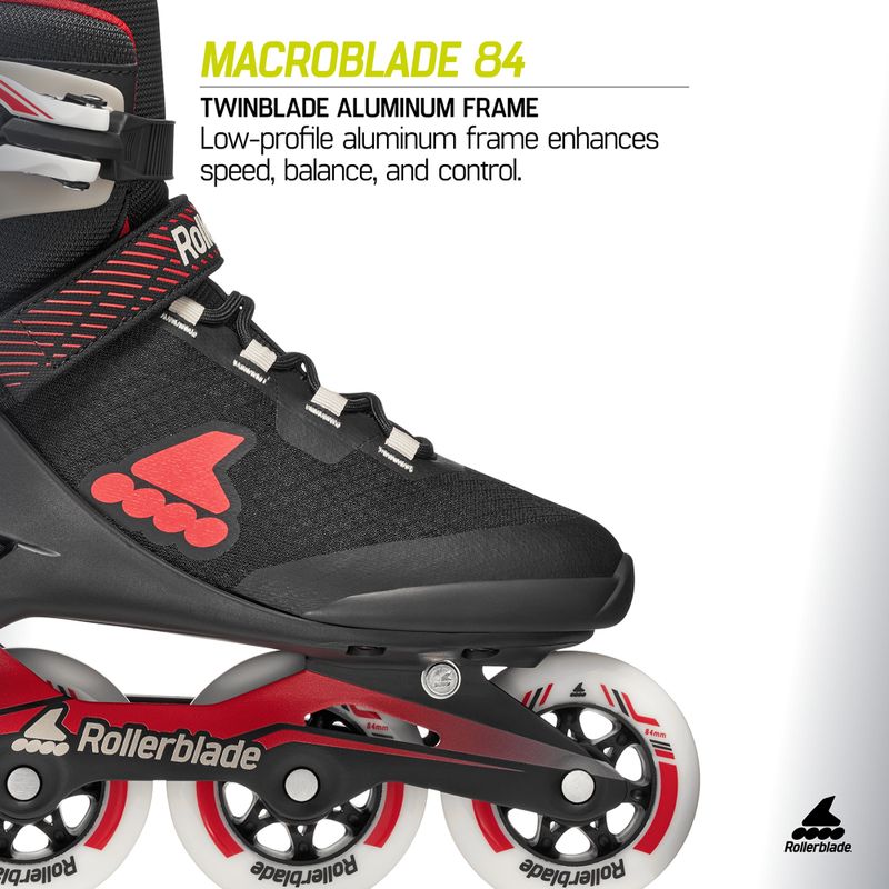 Мъжки ролери Rollerblade Macroblade 84 black/sand/red 9
