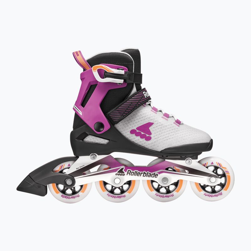 Дамски ролери Rollerblade Macroblade 84 W light grey/violet/orange 2