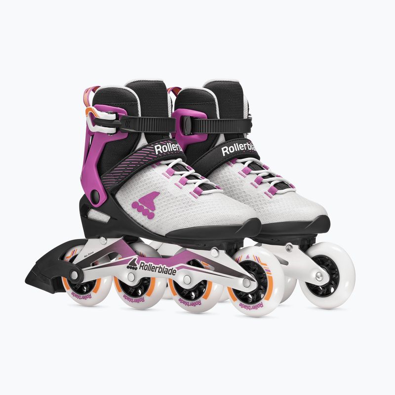Дамски ролери Rollerblade Macroblade 84 W light grey/violet/orange 4