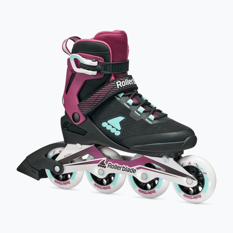Дамски ролери Rollerblade Macroblade 84 W black/burgundy/ocean green