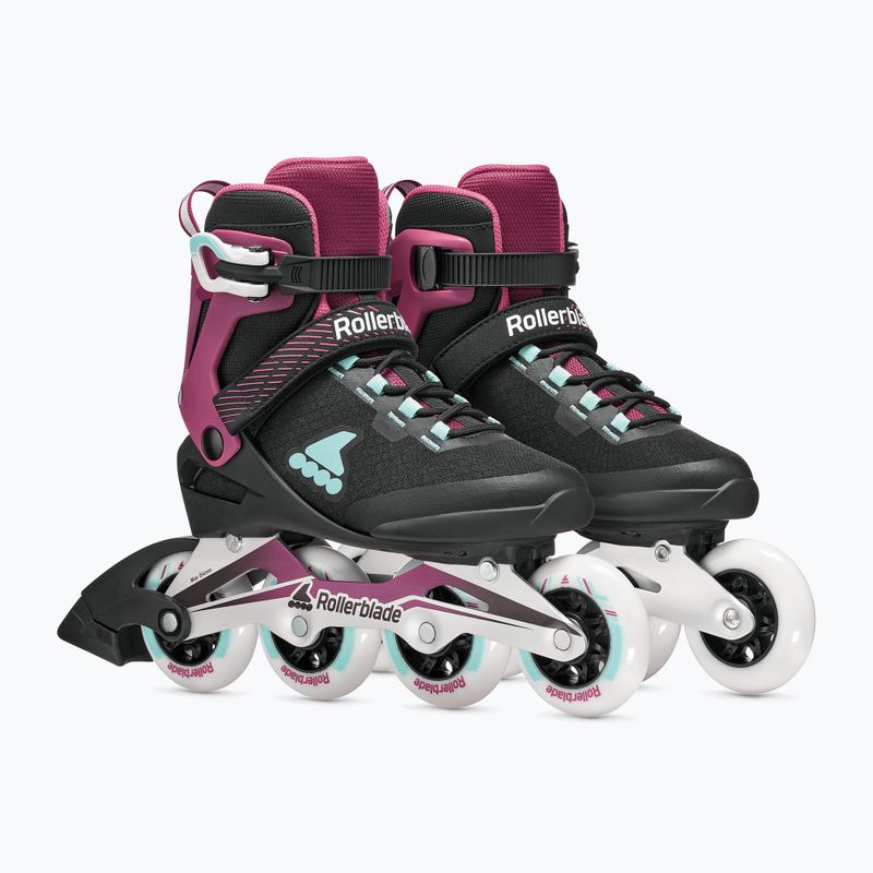 Дамски ролери Rollerblade Macroblade 84 W black/burgundy/ocean green 4