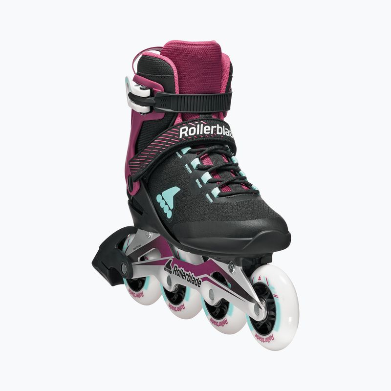 Дамски ролери Rollerblade Macroblade 84 W black/burgundy/ocean green 5