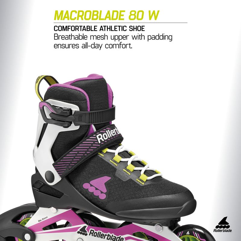 Дамски ролери Rollerblade Macroblade 80 W black/dark fuchsia 7