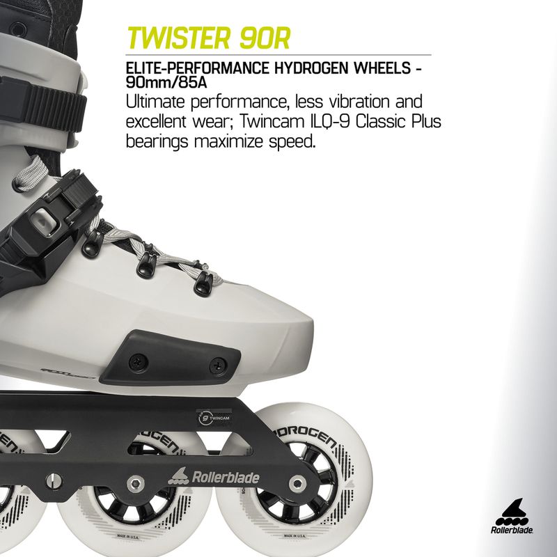Ролери Rollerblade Twister 90R white smoke/black 8
