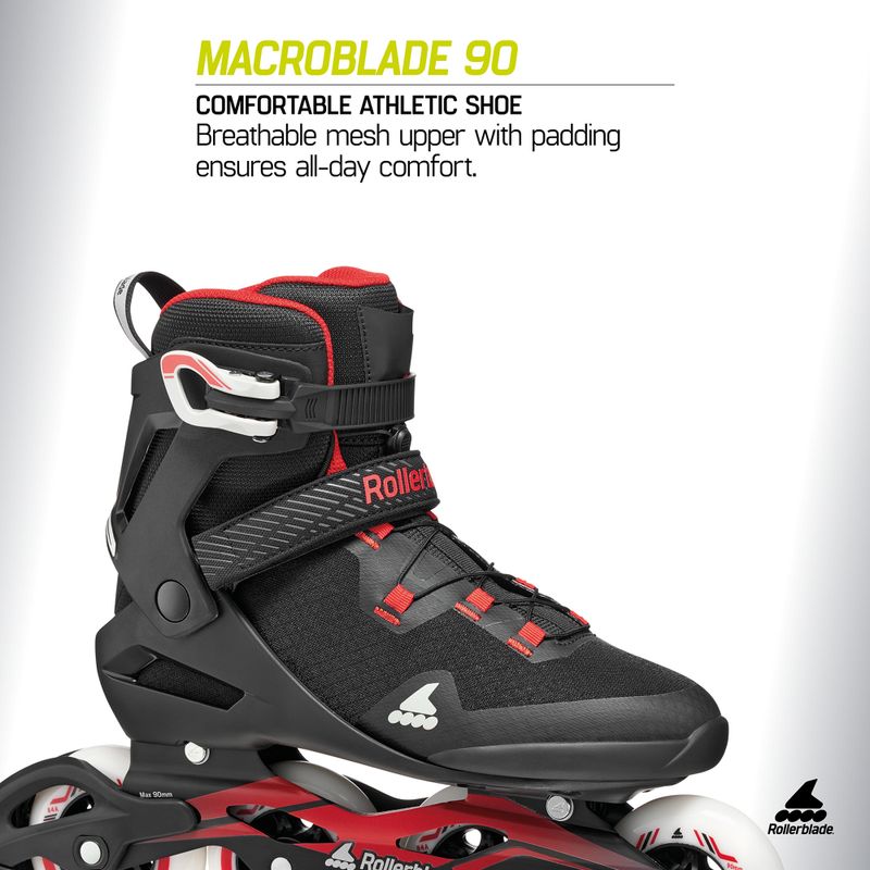 Мъжки ролери Rollerblade Macroblade 90 black/red 7