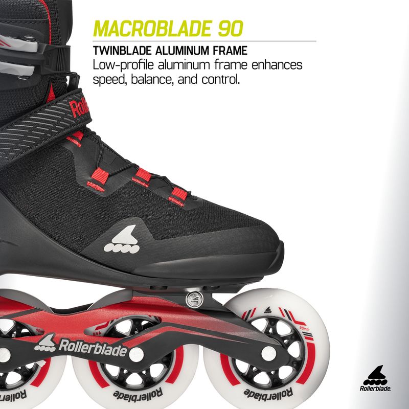 Мъжки ролери Rollerblade Macroblade 90 black/red 9