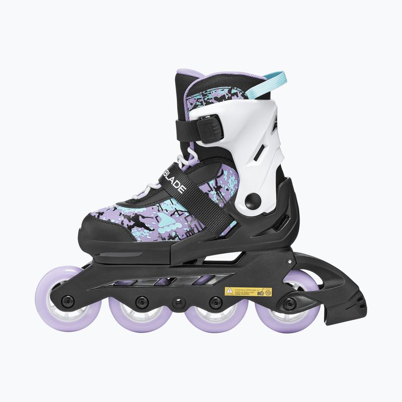 Детски ролери Rollerblade Microblade SL Jr black/lavender/light blue 3