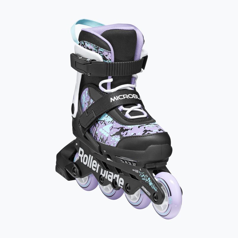 Детски ролери Rollerblade Microblade SL Jr black/lavender/light blue 5