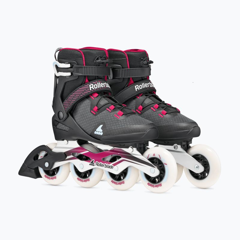 Дамски ролери Rollerblade Macroblade 90 W black/burgundy/ocean green 4