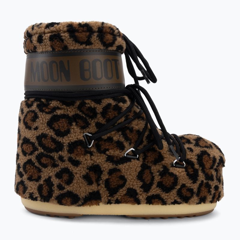 Дамски ботуши за сняг Moon Boot Icon Low Fleece Leopard cognac/cocoa 2