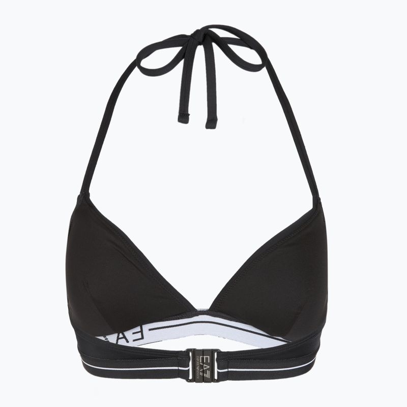 Дамски бански костюм от две части EA7 Emporio Armani Logo Tape Bikini Triangle black 4