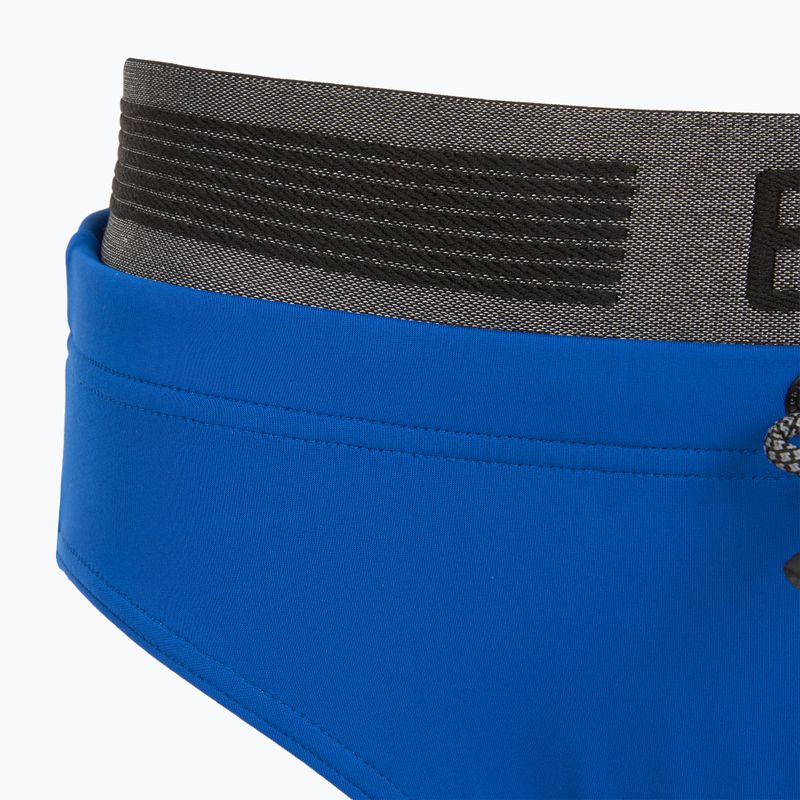 Мъжки бански EA7 Emporio Armani Logo Tape Swim Brief тюркоазено море 3