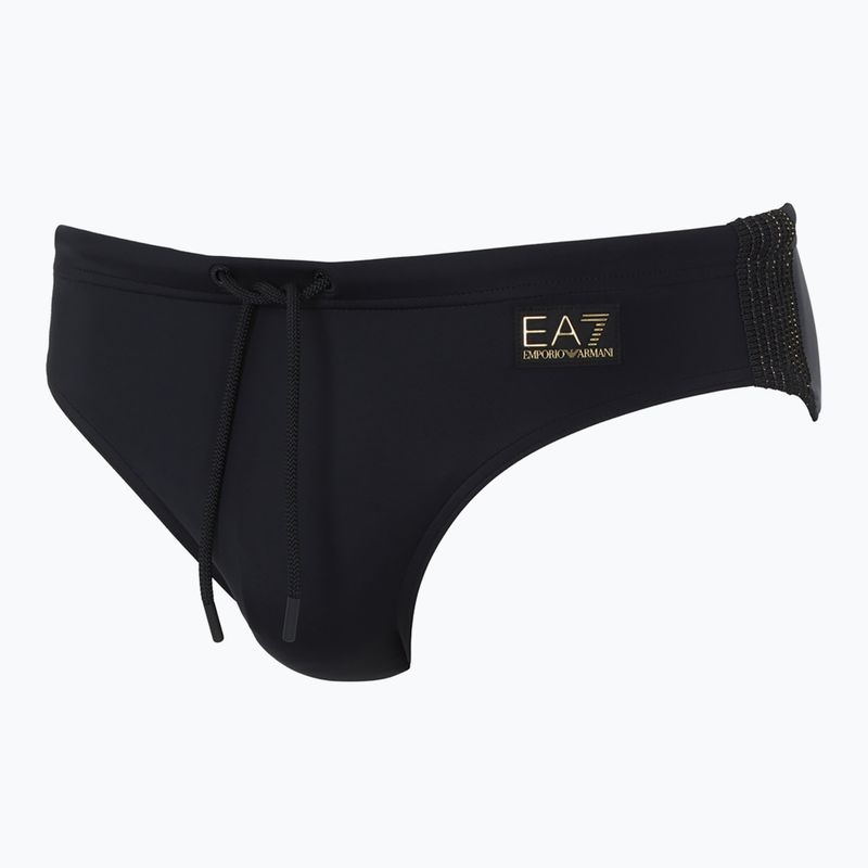 Мъжки EA7 Emporio Armani Gold Label Плувни слипове black 2