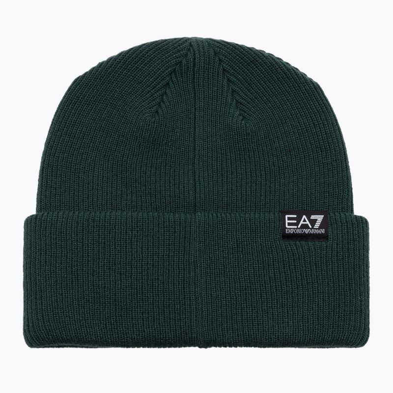 Зимна шапка EA7 Emporio Armani Mountain Logo Series Big Beanie silver pine 2